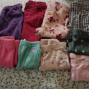 10+ Girls pants and leggings bundle 2T